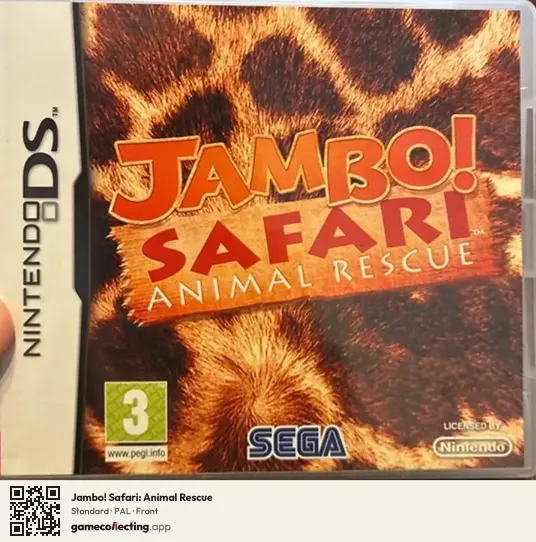 Jambo! Safari: Animal Rescue Nintendo DS, PAL box front