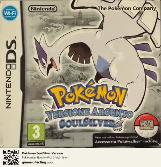 Pokémon SoulSilver Version Nintendo DS, Italy box front