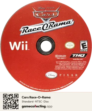 Cars Race-O-Rama Nintendo Wii, NTSC disc