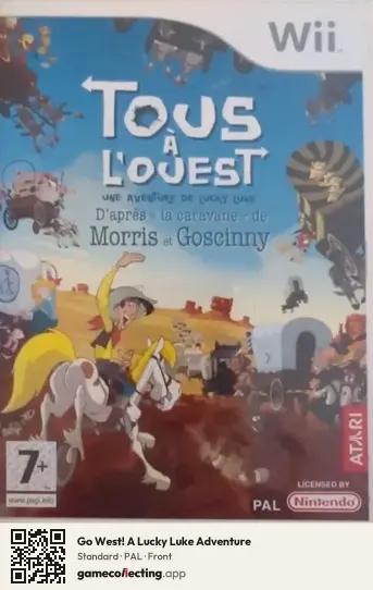 Go West! A Lucky Luke Adventure Nintendo Wii, PAL box front