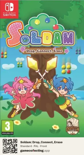 Soldam: Drop, Connect, Erase Nintendo Switch, PAL box front