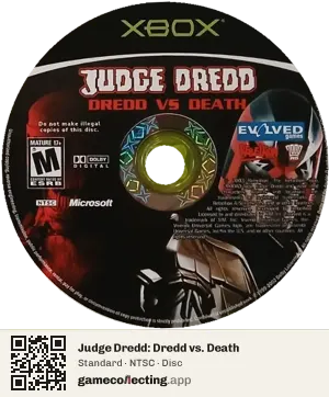 Judge Dredd: Dredd vs. Death Xbox, NTSC disc