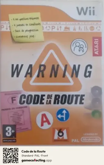Code de la Route Nintendo Wii, PAL box front