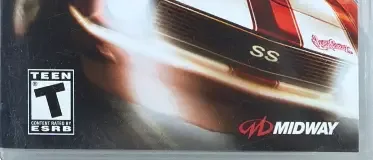 Rush, the ESRB box on its front