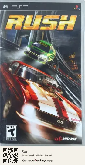 Rush PlayStation Portable, NTSC box front