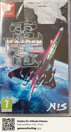 Raiden III x Mikado Maniax Nintendo Switch, PAL box front