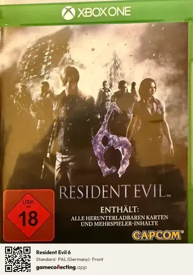Resident Evil 6 Xbox One, Germany box front