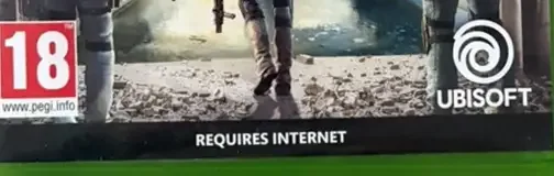 Tom Clancy's The Division 2, the PEGI square on its front