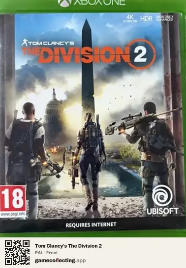 Tom Clancy's The Division 2 Xbox One, PAL box front