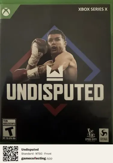 Undisputed Xbox Series X, NTSC box front