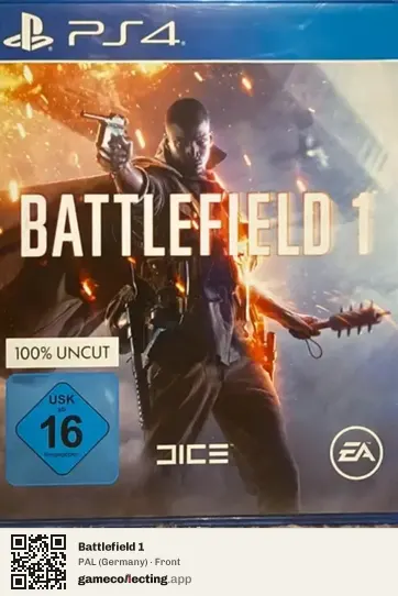 Battlefield 1 PlayStation 4, Germany box front