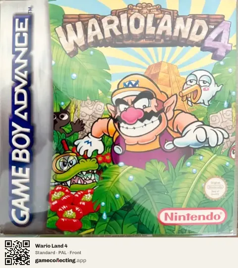 Wario Land 4 Game Boy Advance, PAL box front