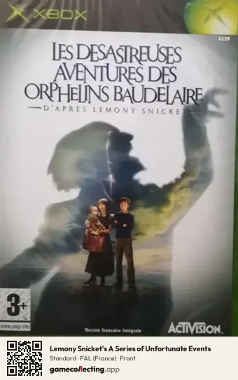 Lemony Snicket's A Series of Unfortunate Events Xbox, France box front