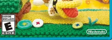 Yoshi's Woolly World, the ESRB box on its front