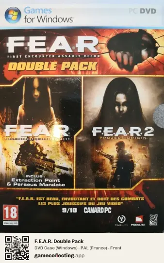 F.E.A.R. Double Pack Computer, France box front