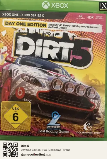 Dirt 5 Xbox One, Germany box front