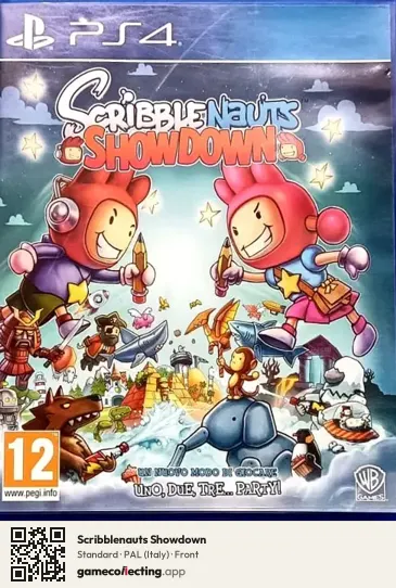 Scribblenauts Showdown PlayStation 4, Italy box front