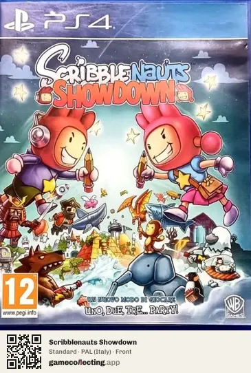 Scribblenauts Showdown PlayStation 4, Italy box front