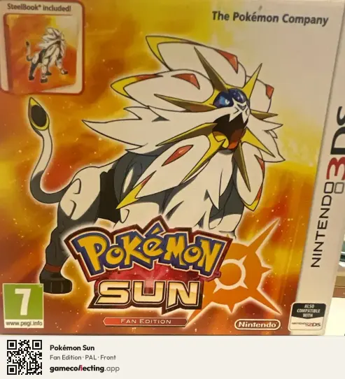 Pokémon Sun Nintendo 3DS, PAL box front