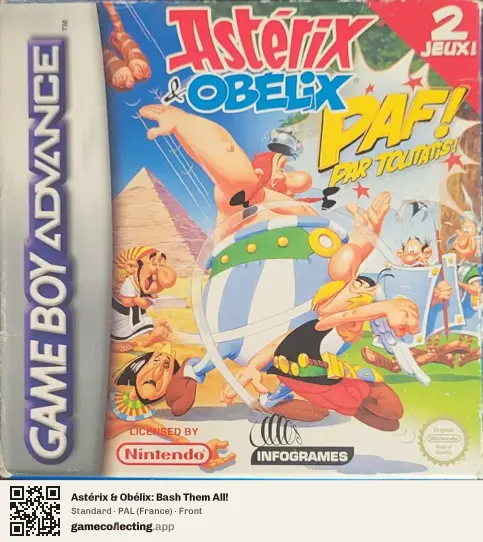 Astérix & Obélix: Bash Them All! Game Boy Advance, France box front