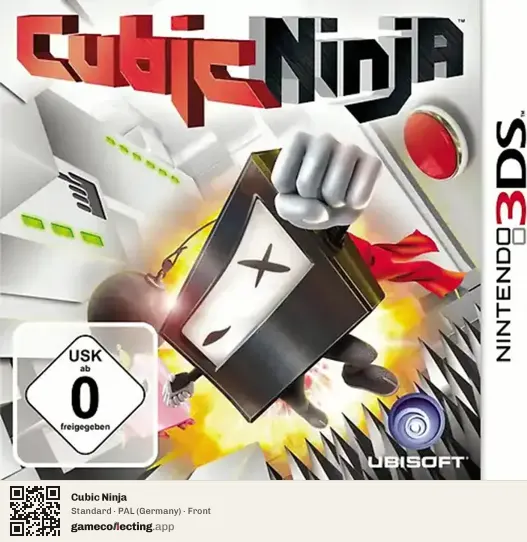 Cubic Ninja Nintendo 3DS, Germany box front