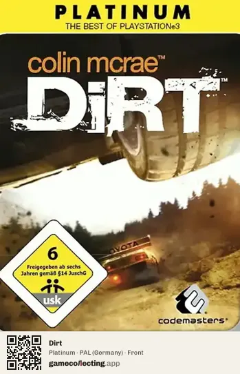Dirt PlayStation 3, Germany box front