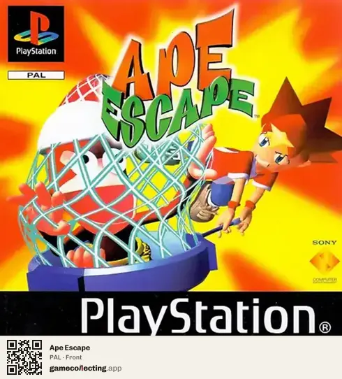 Ape Escape PlayStation, PAL box front