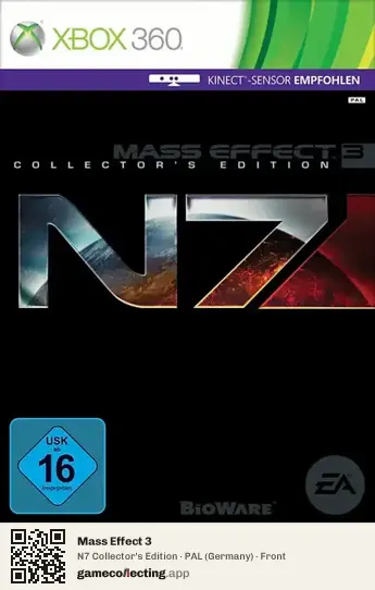 Mass Effect 3 Xbox 360, Germany box front