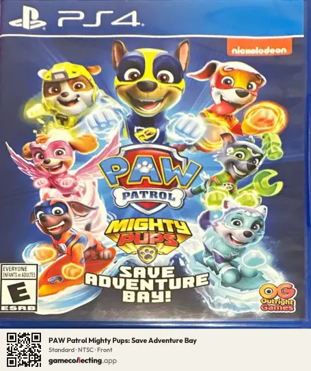 PAW Patrol Mighty Pups: Save Adventure Bay PlayStation 4, NTSC box front