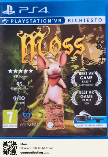 Moss PlayStation 4, Italy box front