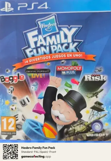 Hasbro Family Fun Pack PlayStation 4, Spain box front