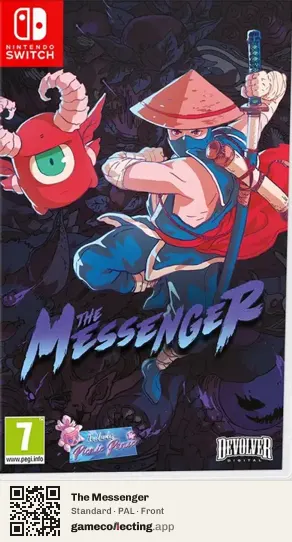 The Messenger Nintendo Switch, PAL box front