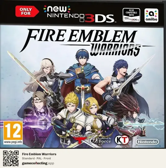 Fire Emblem Warriors Nintendo 3DS, PAL box front