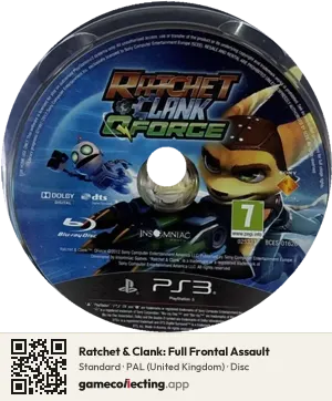 Ratchet & Clank: Full Frontal Assault PlayStation 3, PAL disc