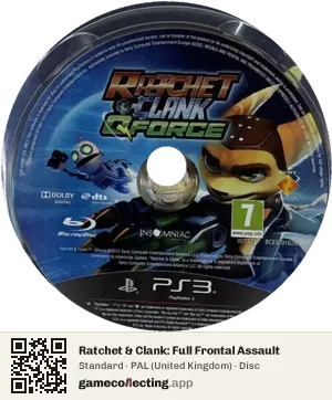Ratchet & Clank: Full Frontal Assault PlayStation 3, PAL disc