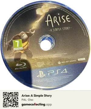 Arise: A Simple Story PlayStation 4, PAL disc