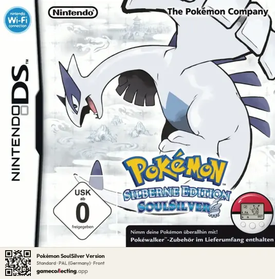 Pokémon SoulSilver Version Nintendo DS, Germany box front