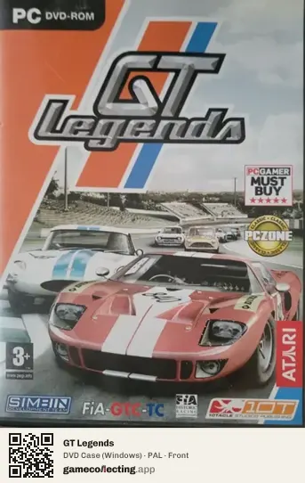 GT Legends Computer, PAL box front