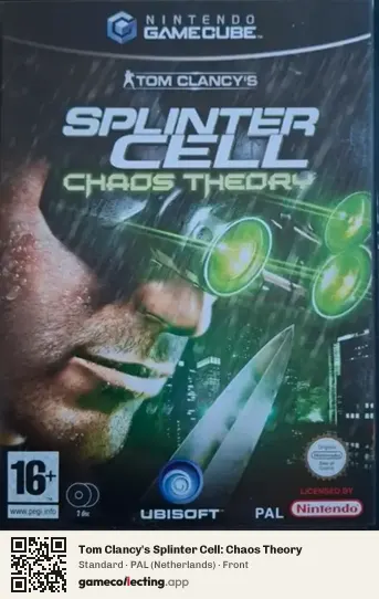Tom Clancy's Splinter Cell: Chaos Theory Nintendo GameCube, Netherlands box front