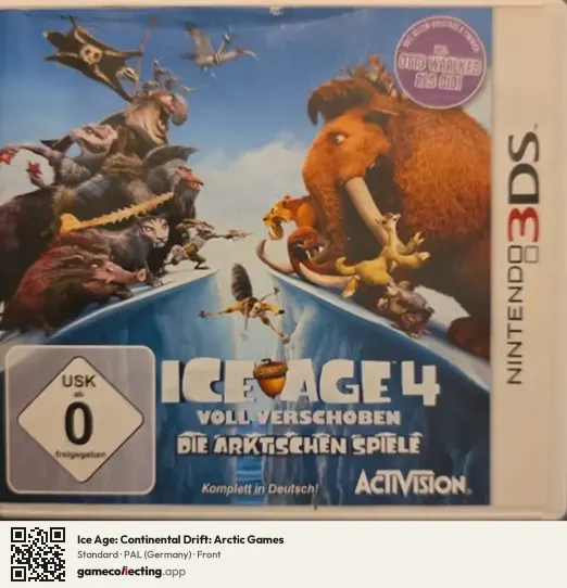 Ice Age: Continental Drift: Arctic Games Nintendo 3DS, Germany box front
