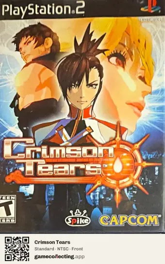 Crimson Tears PlayStation 2, NTSC box front