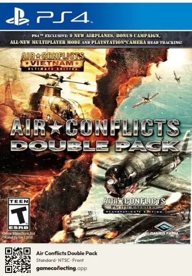 Air Conflicts Double Pack PlayStation 4, NTSC box front