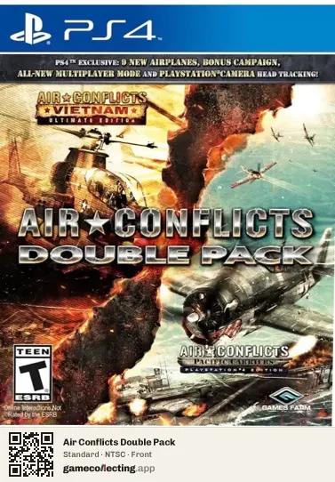 Air Conflicts Double Pack PlayStation 4, NTSC box front
