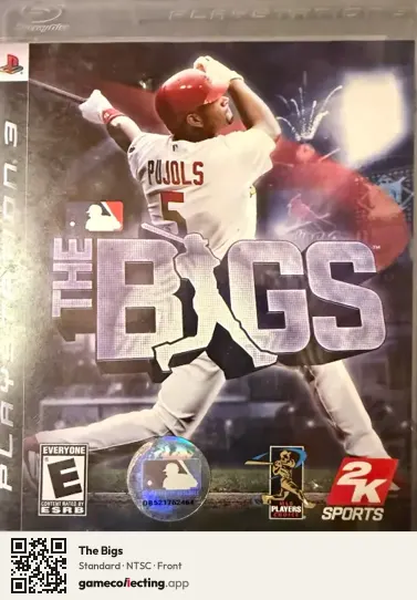 The Bigs PlayStation 3, NTSC box front