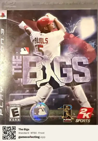 The Bigs PlayStation 3, NTSC box front