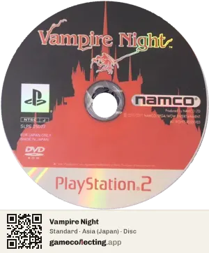 Vampire Night PlayStation 2, Asia disc