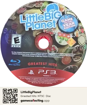 LittleBigPlanet PlayStation 3, NTSC disc