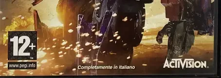 Transformers: Revenge of the Fallen, the PEGI square on its front