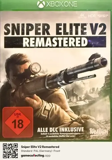 Sniper Elite V2 Remastered Xbox One, Germany box front