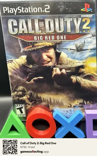 Call of Duty 2: Big Red One PlayStation 2, NTSC box front